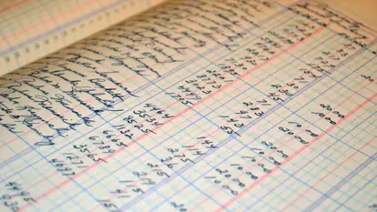 Nahaufnahme Von Ledger's List